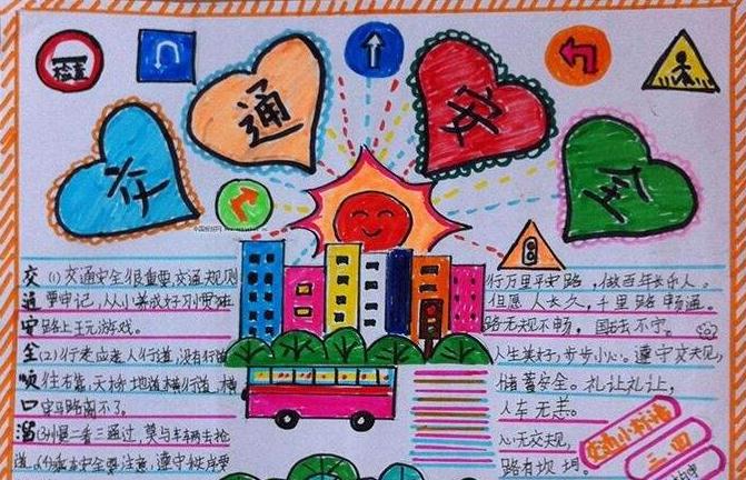 2025交通安全手抄报简单又漂亮